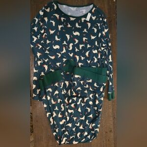 3X or 24W Holiday Women Pajama Set Seal And Candy Cane Christmas Long Sleeved